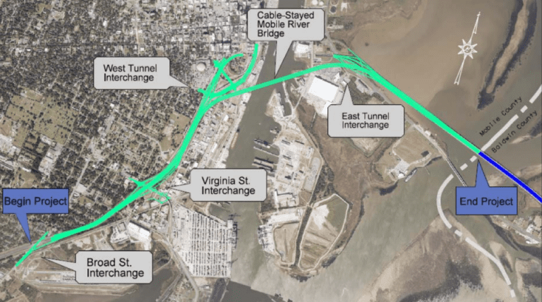 Mobile Project Map I-10 Mobile River and Bayway Project: Full Authoritative Overview | I ...